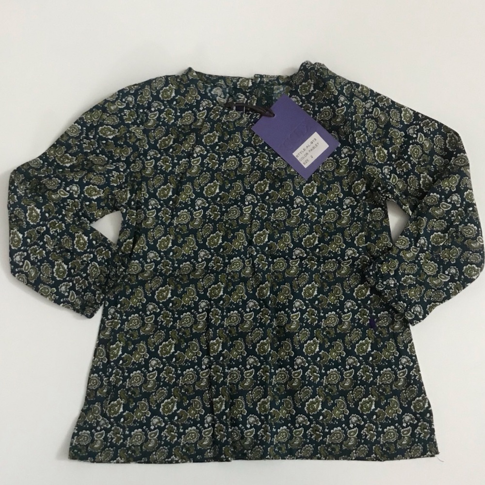 Kipp Toddler Floral top with buttons down back